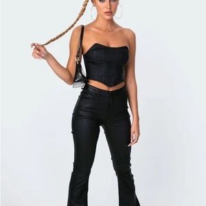 Edikted Corset Top in Black
